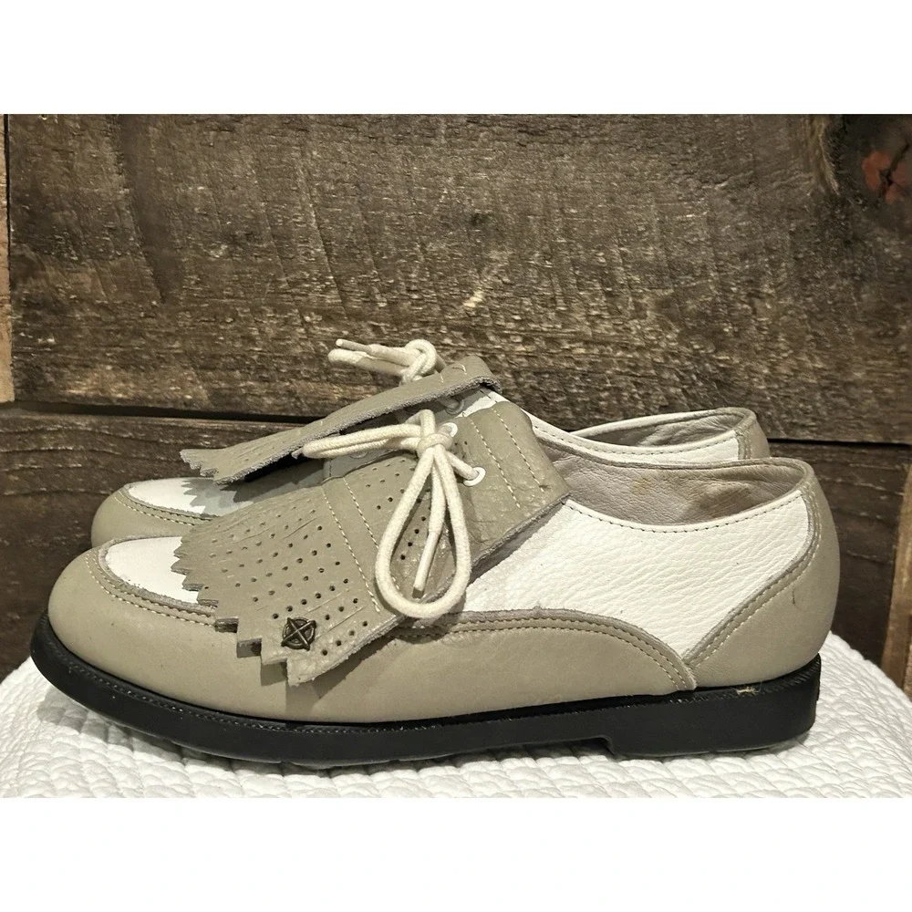 Eastland Women's Golf Shoes‎ NAPLES WHITE W/MOSS  6.5 #1055L